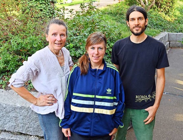 Hanna Wagener, Gabriele Schmidt und Ja...erstationre Krisenbegleitung&#8220;.  | Foto: Michael Bamberger