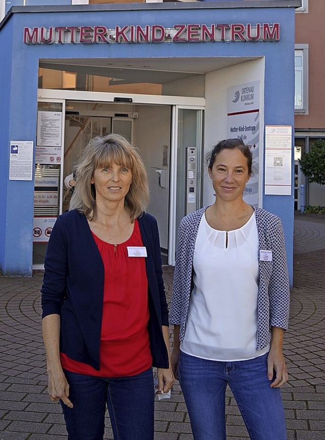 Claudia Weber (l.) und Sandra Kappler ...021 als Babylotsinnen im eingestellt.   | Foto: Christine Storck-Haupt