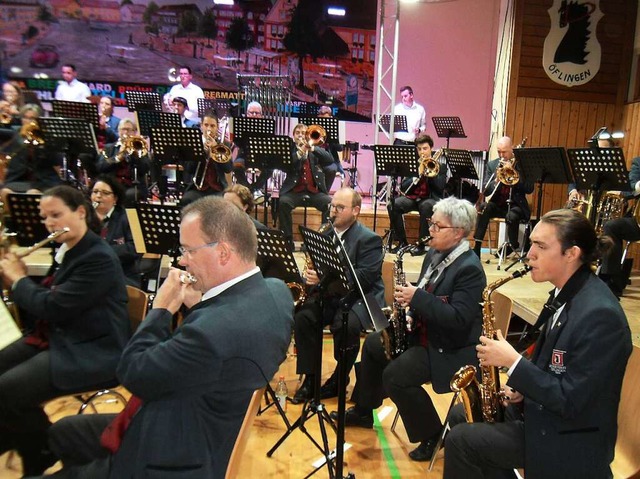 Der Musikverein flingen bot  ein anspruchsvolles  Jahreskonzert.  | Foto: Ernst Brugger