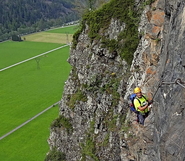 Schwindelfreiheit ist Bedingung.  | Foto: Walter Knosp