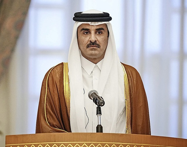 Tamim bin Hamad Al Thani, der Emir von Katar  | Foto: Kay Nietfeld (dpa)