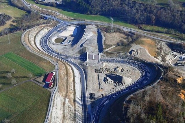 A98 Abfahrt Rheinfelden-Ost nach der Inbetriebnahme  | Foto: Erich Meyer