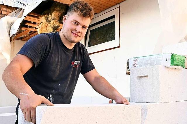 Für den 16-jährigen Leon Schlegel ist Maurer in Freiburg der Traumberuf