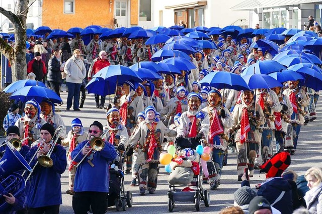 Die Pflumeschlucker und das Meer blaue...arkenzeichen der Bonndorfer Fastnacht.  | Foto: Stefan Limberger-Andris