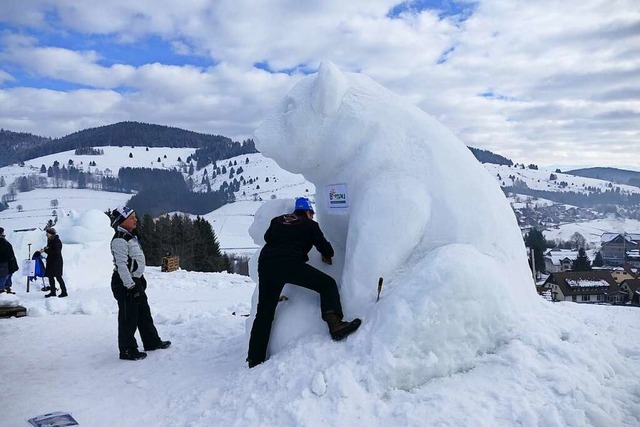 Das Schneeskulpturen-Festival soll es im kommenden Winter wieder geben.  | Foto: Sebastian Barthmes