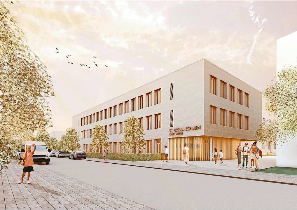 So soll der Neubau aussehen.  | Foto: Schulstiftung Erzdiözese Freiburg