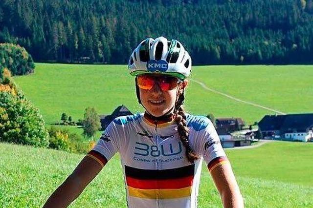Adina Daubner aus Langenordnach fährt leidenschaftlich gerne Mountainbike