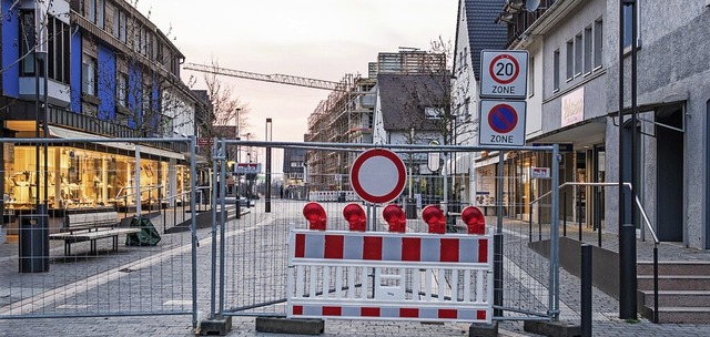 Die langen Sperrungen von Schlsselstr...etreibenden in der Innenstadt sorgen.   | Foto: Alexander Anlicker