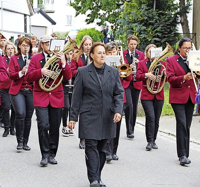 Der Musikverein Bettmaringen, hier bei...ksmusikfest von 28. April bis 1. Mai.   | Foto:  Yvonne Wrth