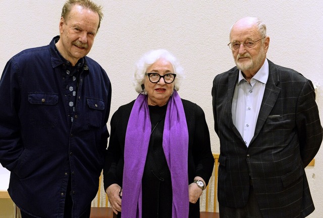 Andreas Meckel, Miriam Spiegel und Niklas Frank (von links)  | Foto: Ingo Schneider
