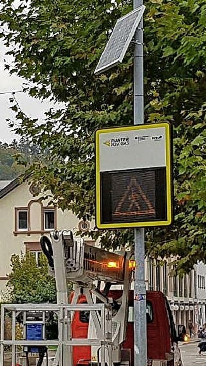 Display Wirbt Für Sichere Fahrweise - Schopfheim - Badische Zeitung