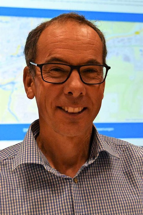 Patrick Blau, Hydrologe vom Bro fr G...rmatik und Umwelttechnik in Inzlingen.  | Foto: Thomas Loisl Mink