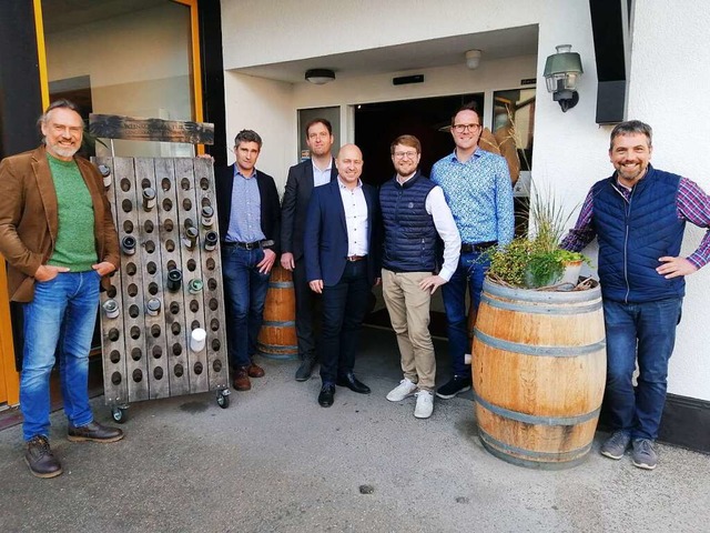 Die Vertreter der Offenburger Weinwirt..., Christian Danner und Stefan Huschle.  | Foto: Winfried Kninger