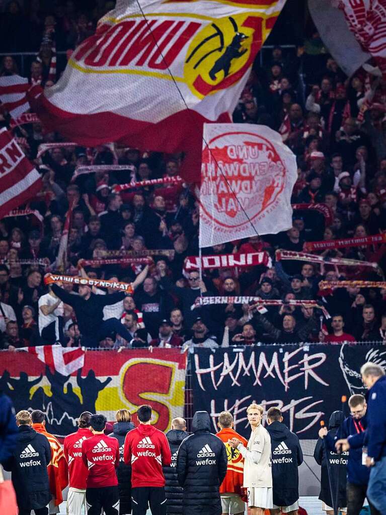 Berliner Fans in Freiburg.