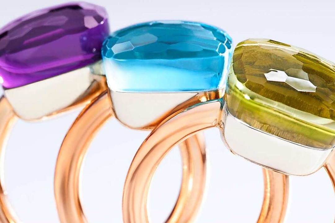 Ein  Pomellato-Nudo-Ring zieht mit sei...der Zitronenquarz die Blicke auf sich.  | Foto: Pomellato