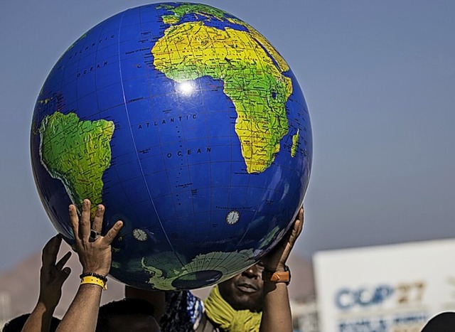 Proteste am Rande der UN-Weltklimakonferenz  | Foto: Gehad Hamdy (dpa)