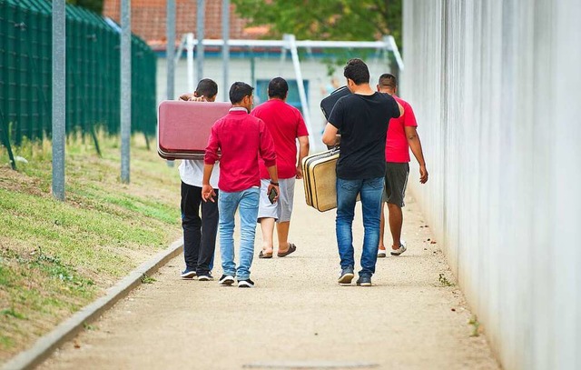 Die Zahl der Geflchteten, die in der ... nimmt kontinuierlich zu (Symbolbild).  | Foto: Christoph Schmidt (dpa)