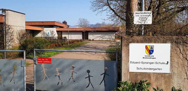 Der Schulkindergarten des Landkreises ...-Spranger-Schule  in Wasser gekndigt.  | Foto: Gerhard Walser