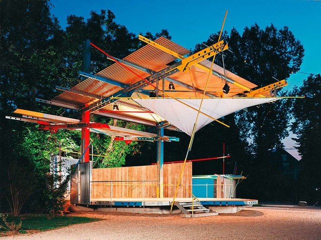 So sah der Pavillon im Brgerpark bei der Einweihung 1991 einmal aus.  | Foto: Gerd Modlich/Lehmann Architekten
