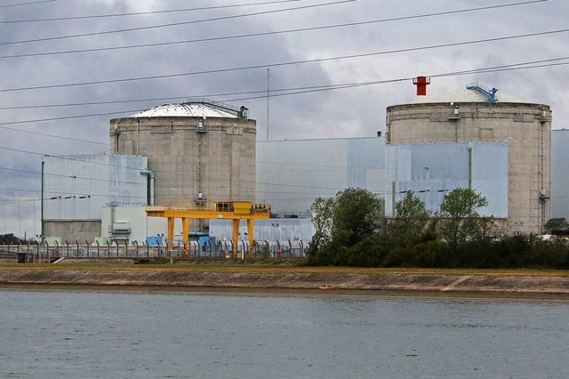 Das Atomkraftwerk Fessenheim ist 2020 ...clinganlage fr radioaktives Material.  | Foto: Joachim Hahne