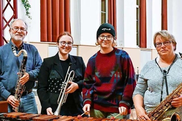 Fr Sarah, Judith, Claudia und Stephan Huber ist die Stadtkapelle Lahr Familiensache