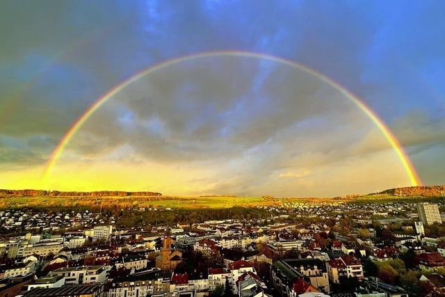 Stadt unterm Regenbogen