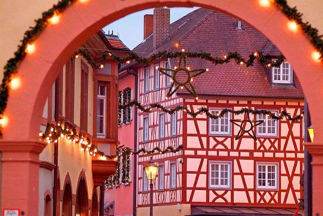 Die Ettenheimer Altstadt ist bereit fr den Weihnachtsmarkt.  | Foto: Stadt