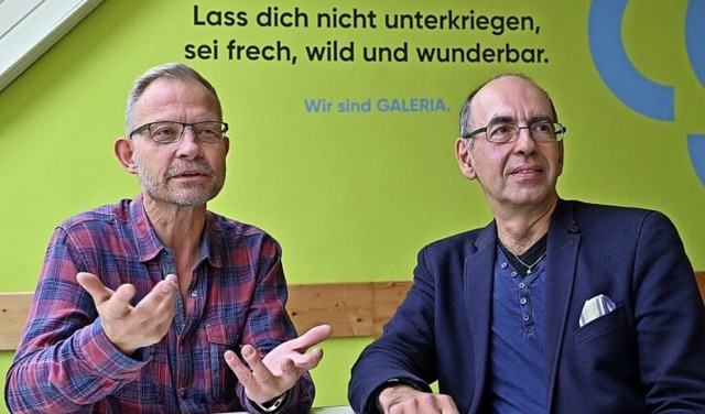 Guido Lehmann (links) und Johannes Kempter   | Foto: Thomas Kunz