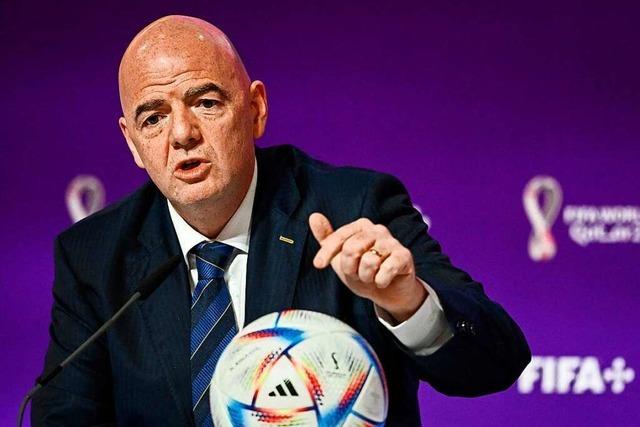 Fifa-Boss Infantino wirft Kritikern der WM in Katar Doppelmoral vor