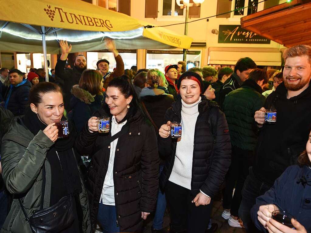 Vorweihnachtlicher Lichterglanz in der Freiburger City