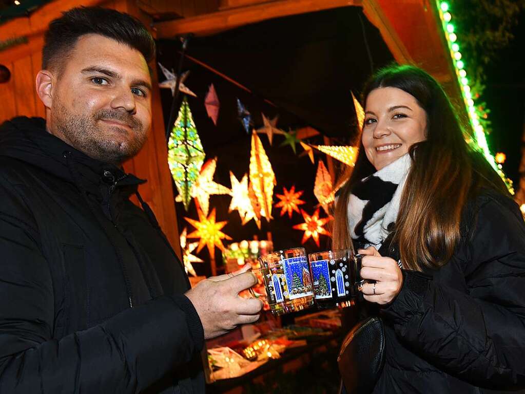 Vorweihnachtlicher Lichterglanz in der Freiburger City