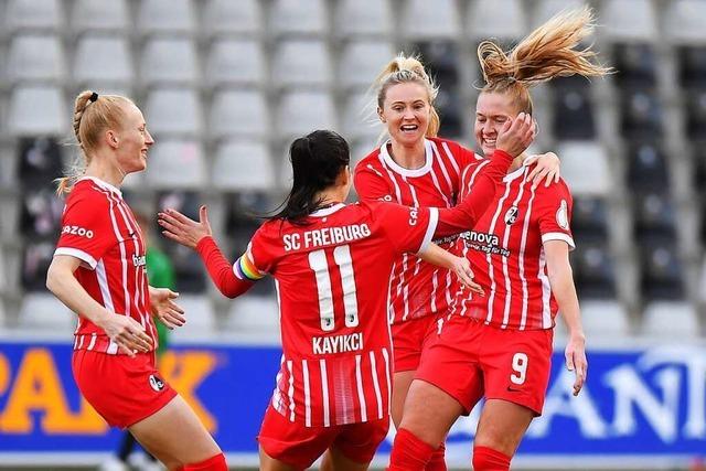 SC-Freiburg-Frauen sind im Pokal-Viertelfinale – 1:0 gegen Meppen