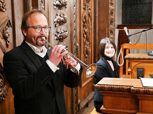 Die Organistin Eiko Maria Yoshimura un... Benefizkonzert im Dom zu St. Blasien.  | Foto: Michael Gottstein