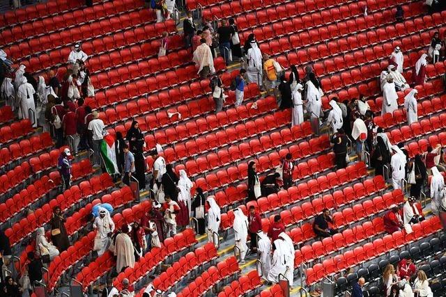 Zuschauer ohne Sitzfleisch hinterlassen in Katar schlechten Eindruck