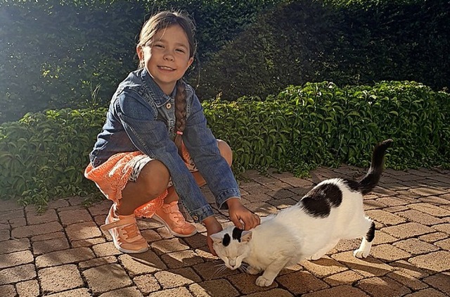 Johanna Dinger mit Timmy  | Foto: Nadine Dinger