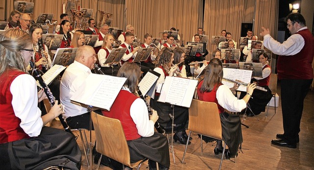 Musik auf hohem Niveau prsentierte di...apelle Strittmatt beim Wunschkonzert.   | Foto: Andreas Bhm