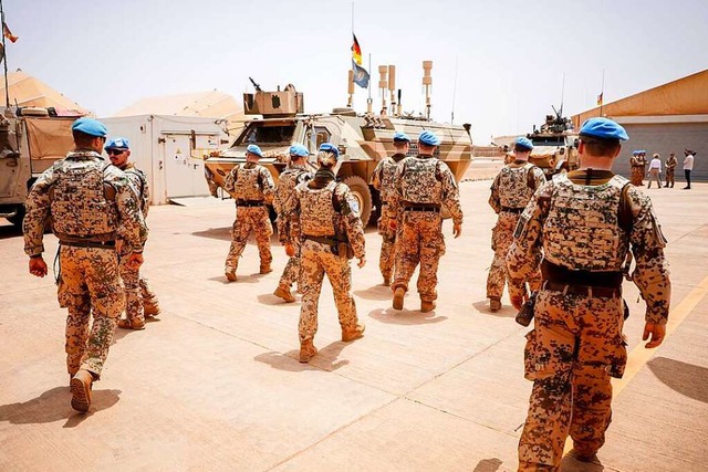 Soldaten der Bundeswehr in Mali  | Foto: Kay Nietfeld (dpa)