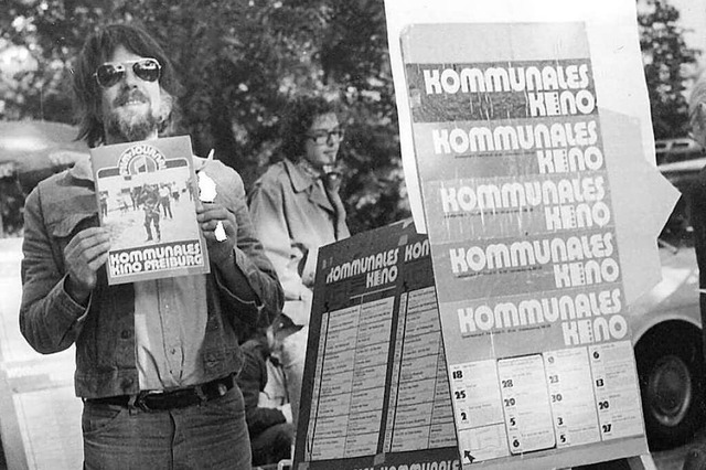Willi Karow mit  frher KoKi-Werbung. ...t die heutige Leiterin Neriman Bayram.  | Foto: Kommunales Kino