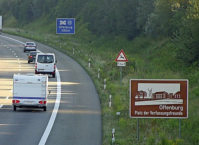 Hinweisschild bei Offenburg  | Foto: Helmut Seller