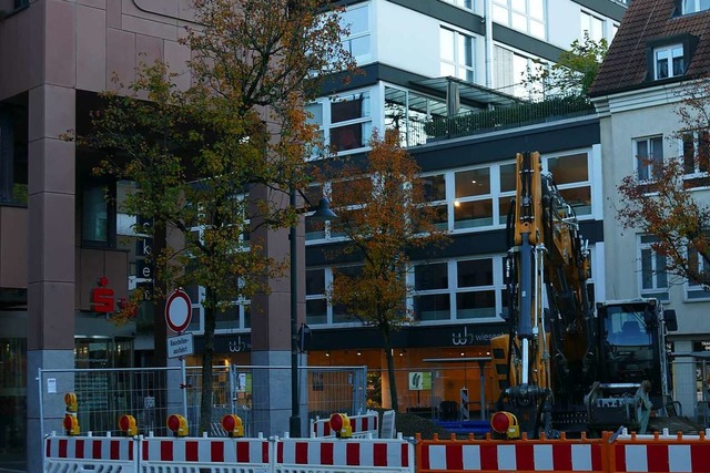 Die Chinesischen Stadtbirnen (Bildmitt...fgrund der Bauarbeiten gefllt werden.  | Foto: Lukas Mller