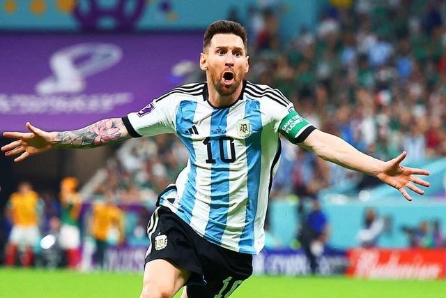 Messi rettet Argentinien: Nach 2:0 gegen Mexiko alle WM-Chancen