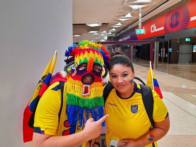 Oscar Lopez und seine Frau Maribel untersttzen Ecuador.  | Foto: Hellmann