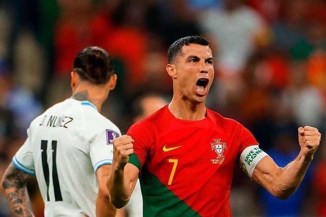 Cristiano Ronaldo nach dem 1:0  | Foto: ODD ANDERSEN (AFP)