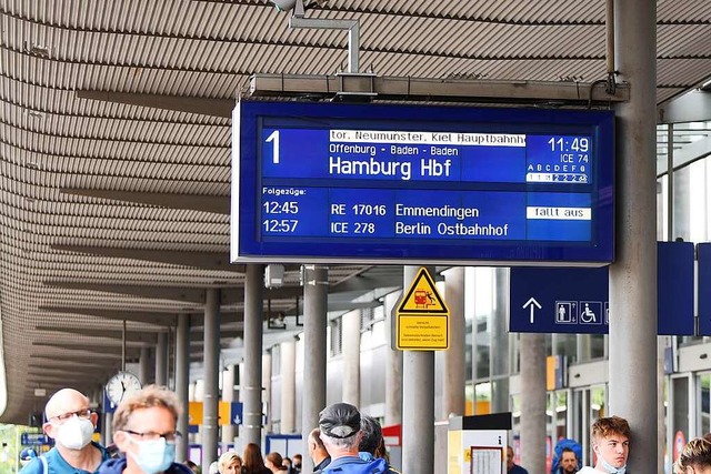 Zug fllt aus, das gilt fr die Region...an den kommenden Wochenenden hufiger.  | Foto: Rita Eggstein