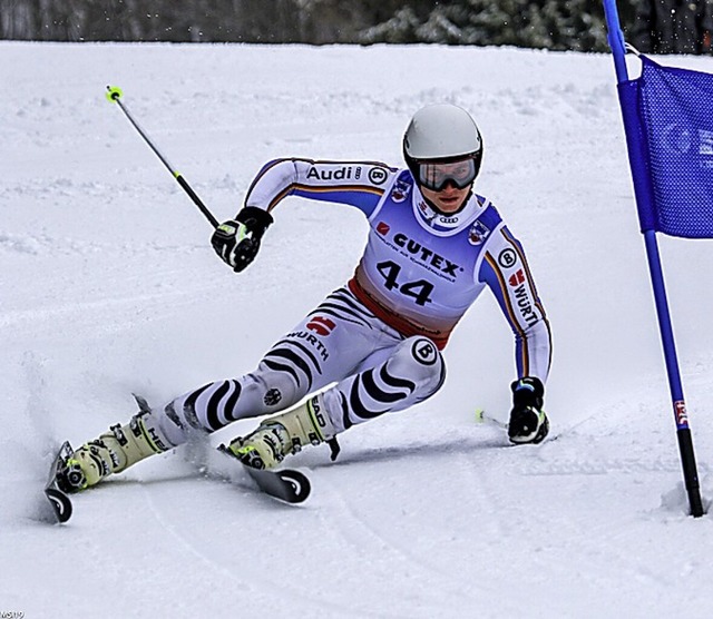 Druckvoll unterwegs: Nils Haser vom Skiteam Freiburg  | Foto: Martin Siegmund