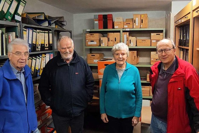 Helmut Hummel, Leo Ganter, Erna Jttem...der Waldkircher Orgelstiftung gehrt.   | Foto: Dorothea Scherle