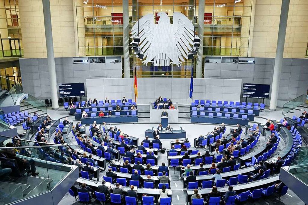 Der Bundestag gedenkt in seiner Sitzung dem Holodomor in der Ukraine.  | Foto: Kay Nietfeld (dpa)