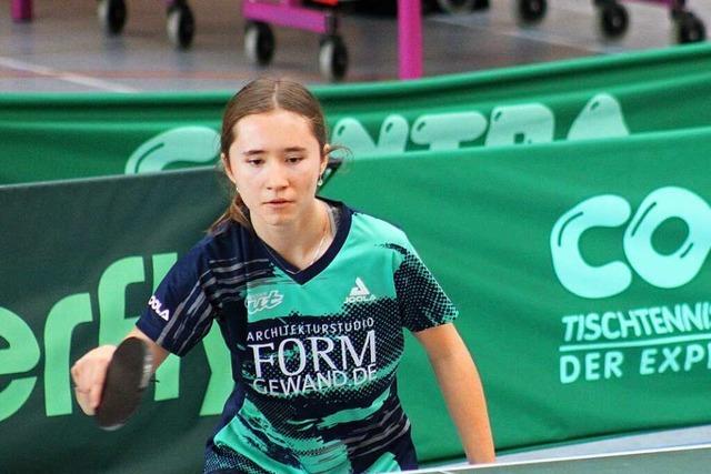 Zwei Titel für Lena Sadrina von den TTF Stühlingen bei der Südbadischen Meisterschaft