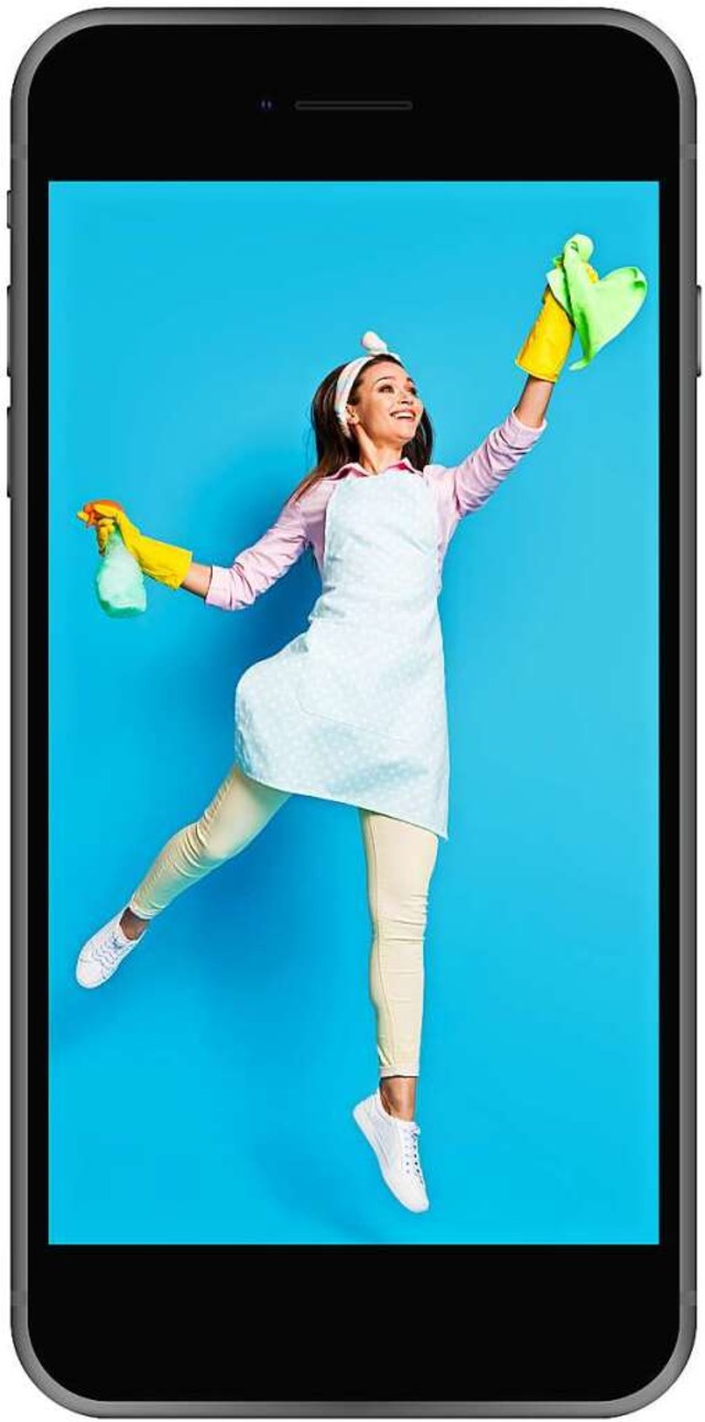 Putzen ist eine Ttigkeit, die vielen ...ht das auf Tiktok so aus. (Symbolbild)  | Foto: deagreez/Just Me Creative (stock.adobe.com)