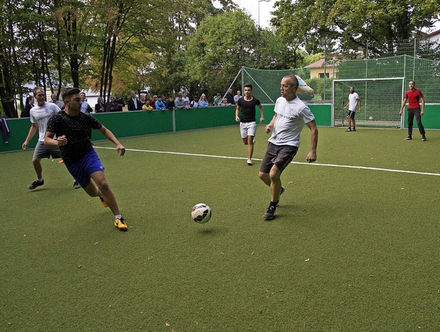 Soccer Courts sind Kleinspielfelder mi...er Kleinfeldele gibt es bereits einen.  | Foto: Volker Mnch